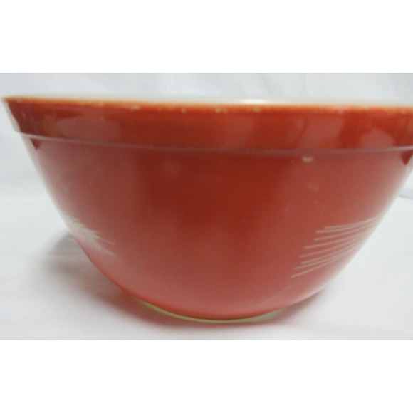 Vintage Pyrex 402 Autumn Harvest Wheat Pattern Nesting Mixing Bowl 1.5 Qt. USA - Picture 3 of 9